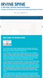 Mobile Screenshot of irvinespine.com